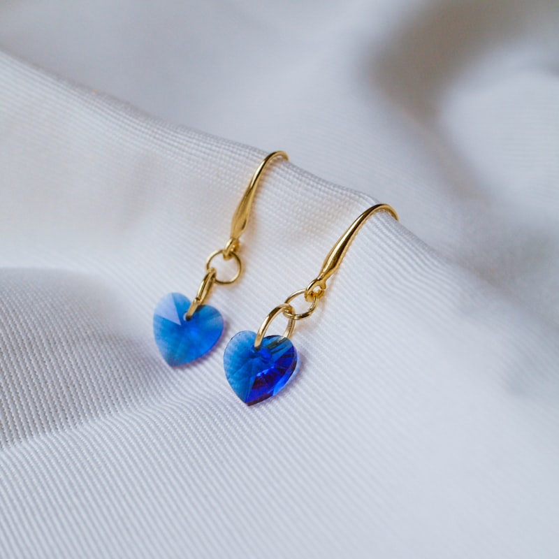 Sapphire Drop Earrings